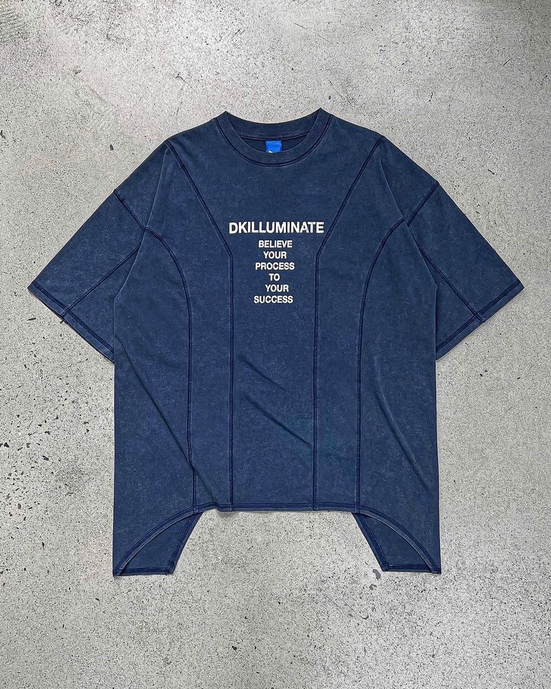 DKILLUMINATE（ディーケーイルミネイト）の「BELIEVE YOUR PROCESS T-SHIRT (Blue)（Tops）」