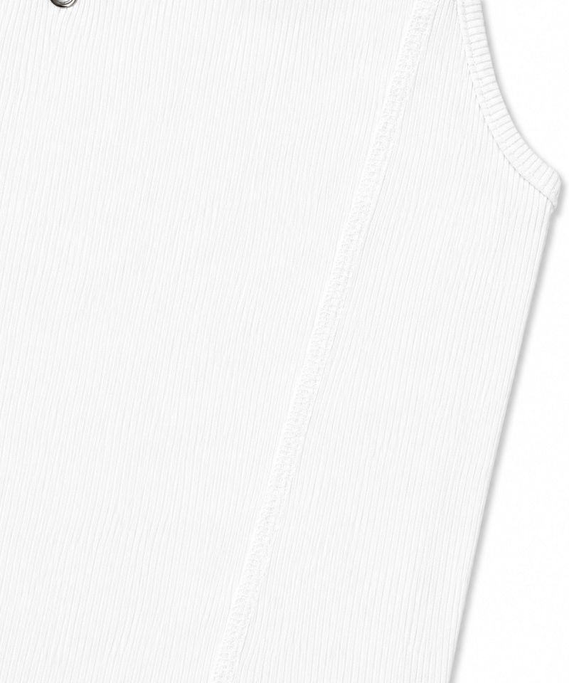 Eyelet Halterneck Sleeveless - White
