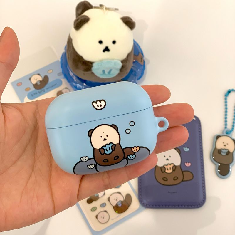 Sea otter Chanibear Airpods Case (BLUE)