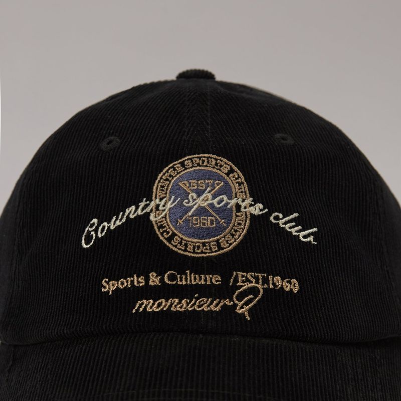 S&C Corduroy Ball Cap (Black)