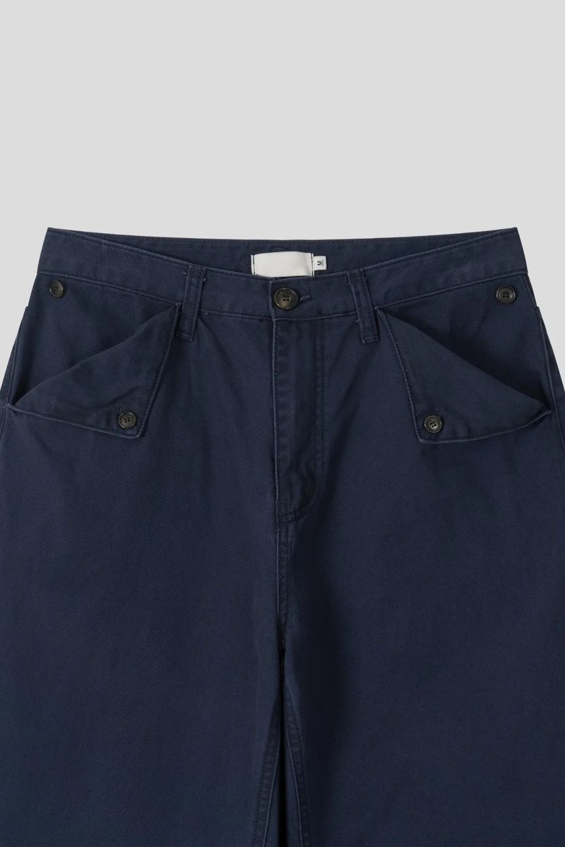 Mist Dyeing Button Pants