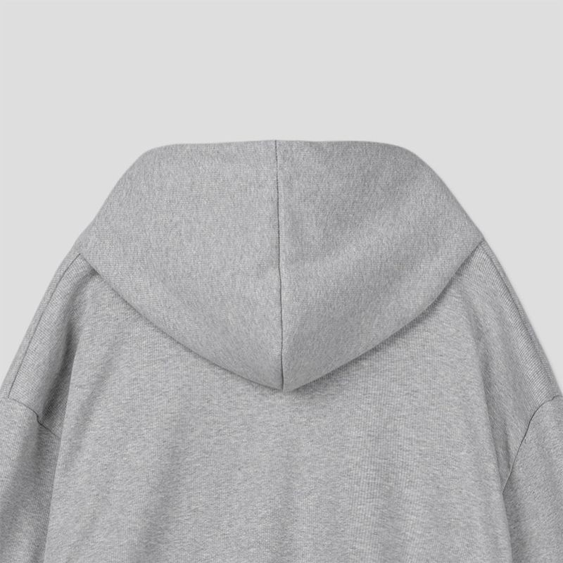 Lowell crop fingerhole hood zip-up