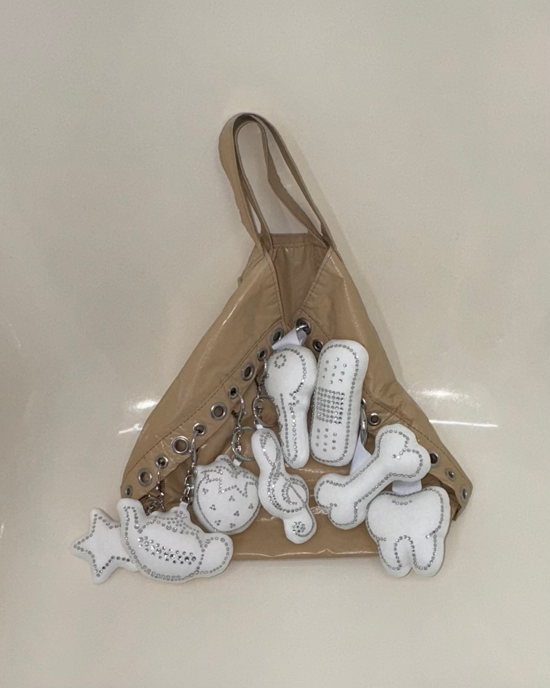 [MADE] Twinkle cushion keyring - treble[G] clef