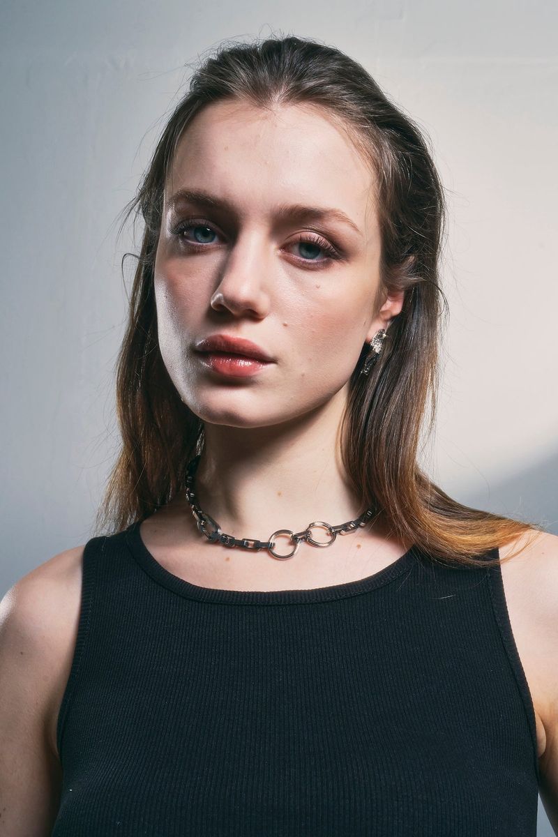 NO.320 [SILVER] TWO RING NECKLACE