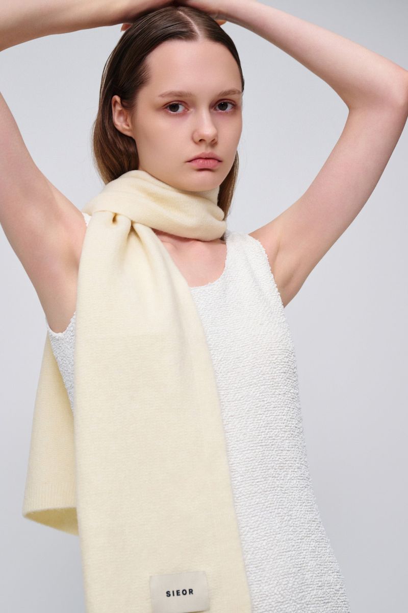 TRIKXI muffler gloves set_ivory