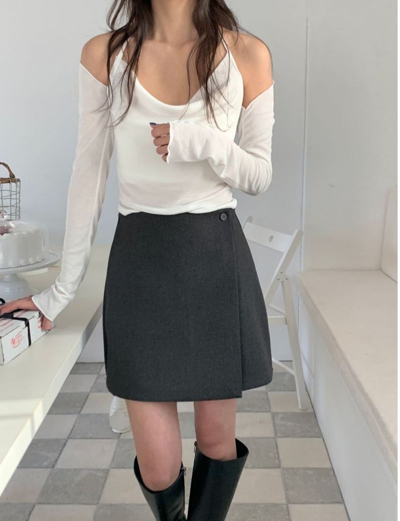 Rie cardigan sleevless set