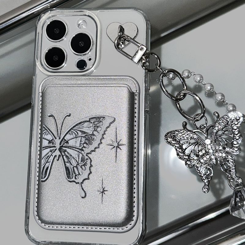 Nineteenfriday（ナインティーンフライデー）の「[SET]Butterfly magsafe case + card pocket + charm（Smartphone Accessories）」