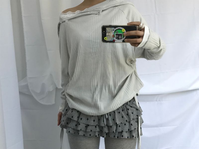 Lenny Shirring High-Neck Knitwear