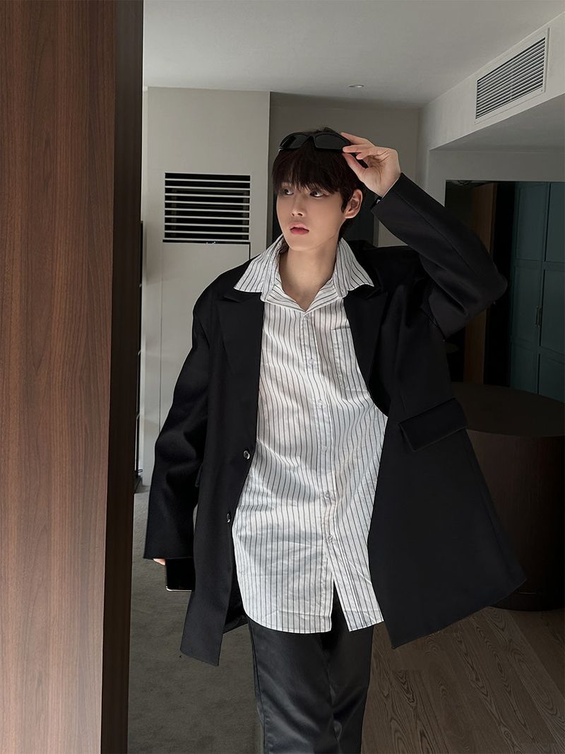 ASCLO Power Shoulder Blazer (3color)