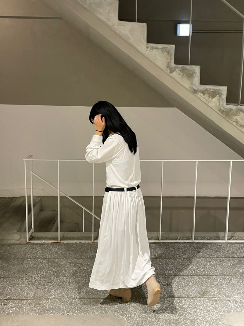 Heidi belted cream ops
