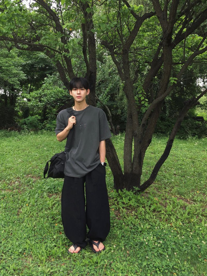 Mono Linen Wide Balloon Pants 4C