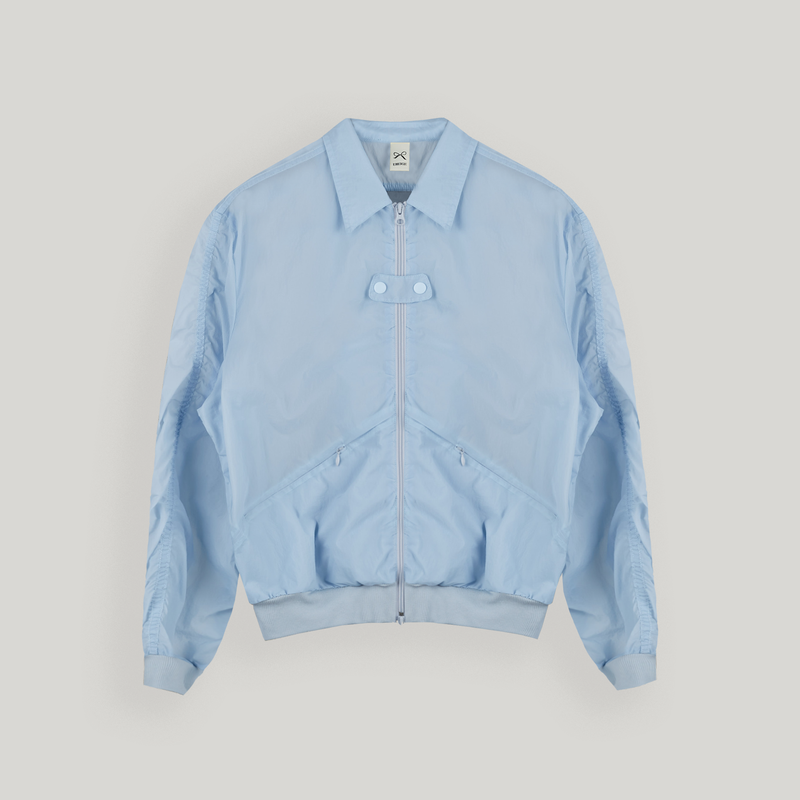 Blue Nylon Shrring Jacket