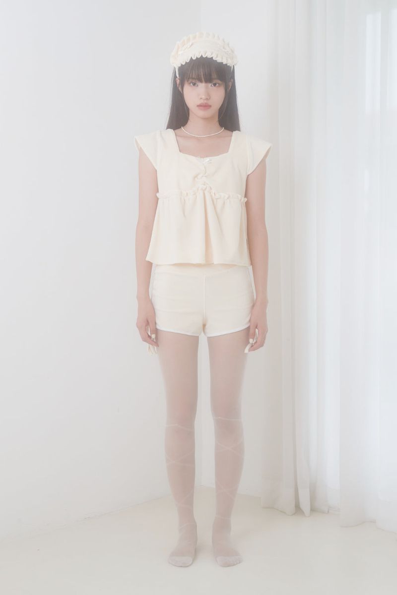 VELVET PAJAMA BOTTOM (IVORY)