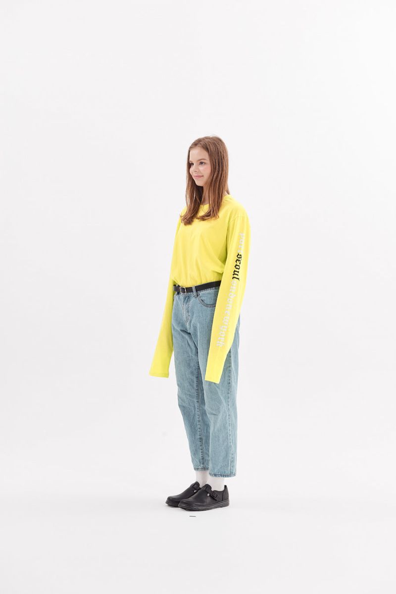 "psln" long sleeve lime