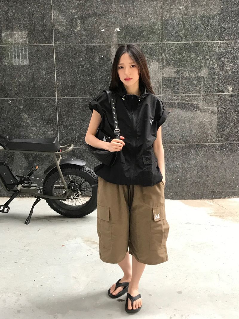 LAUREL POLY BERMUDA HALF PANTS (4color)