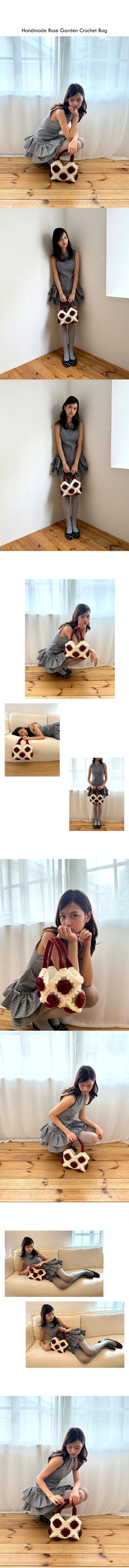 Handmade Rose Garden Crochet Bag