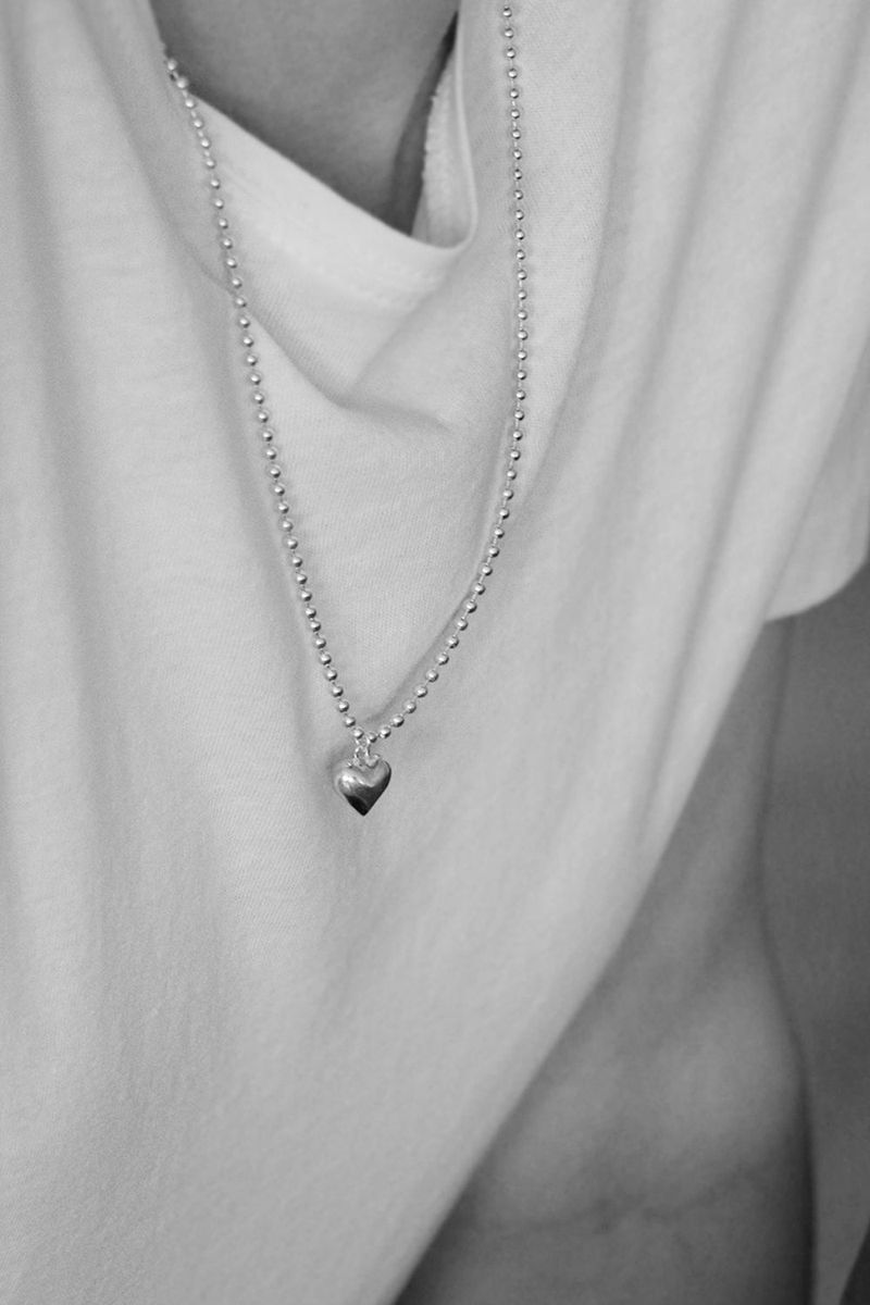 silver925 heart saver necklace GD