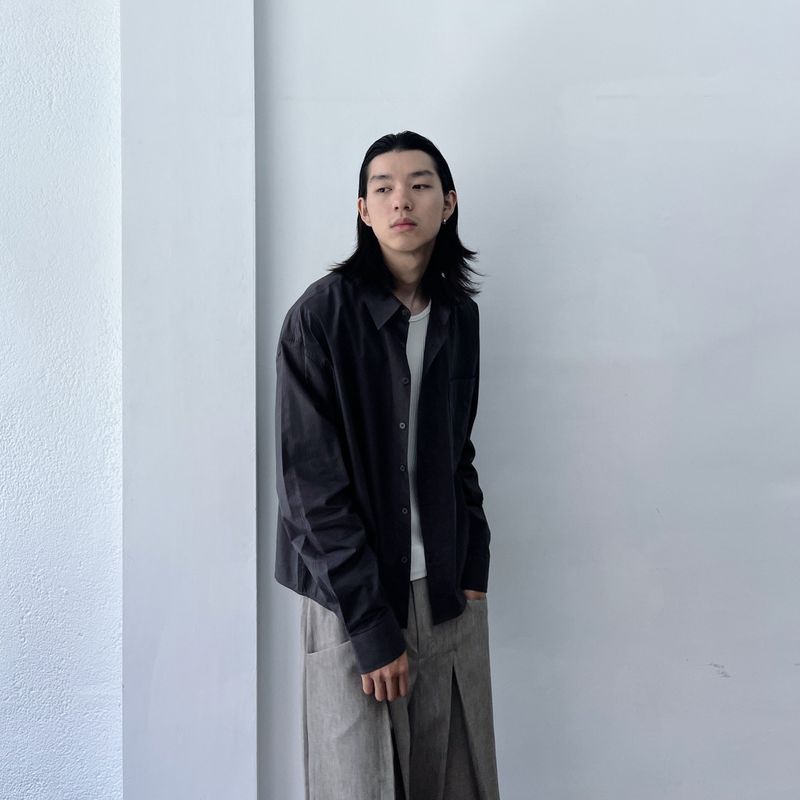 Charcoal Clean Pocket Shirt