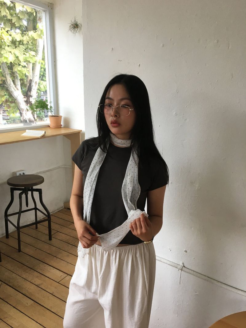 This dot scarf (3color)