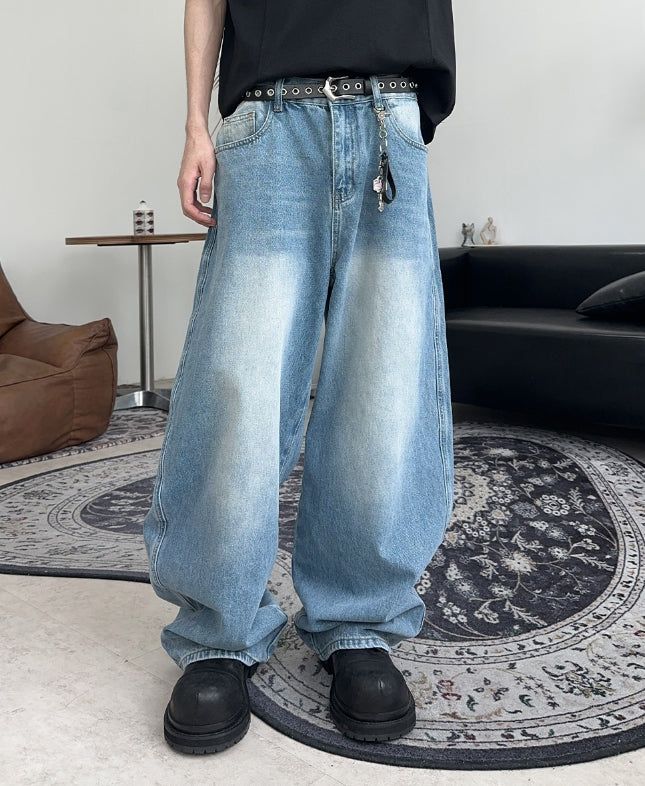 SATIIIZ（サティーズ）の「Alfie Wide Washed Denim Pants（Pants）」