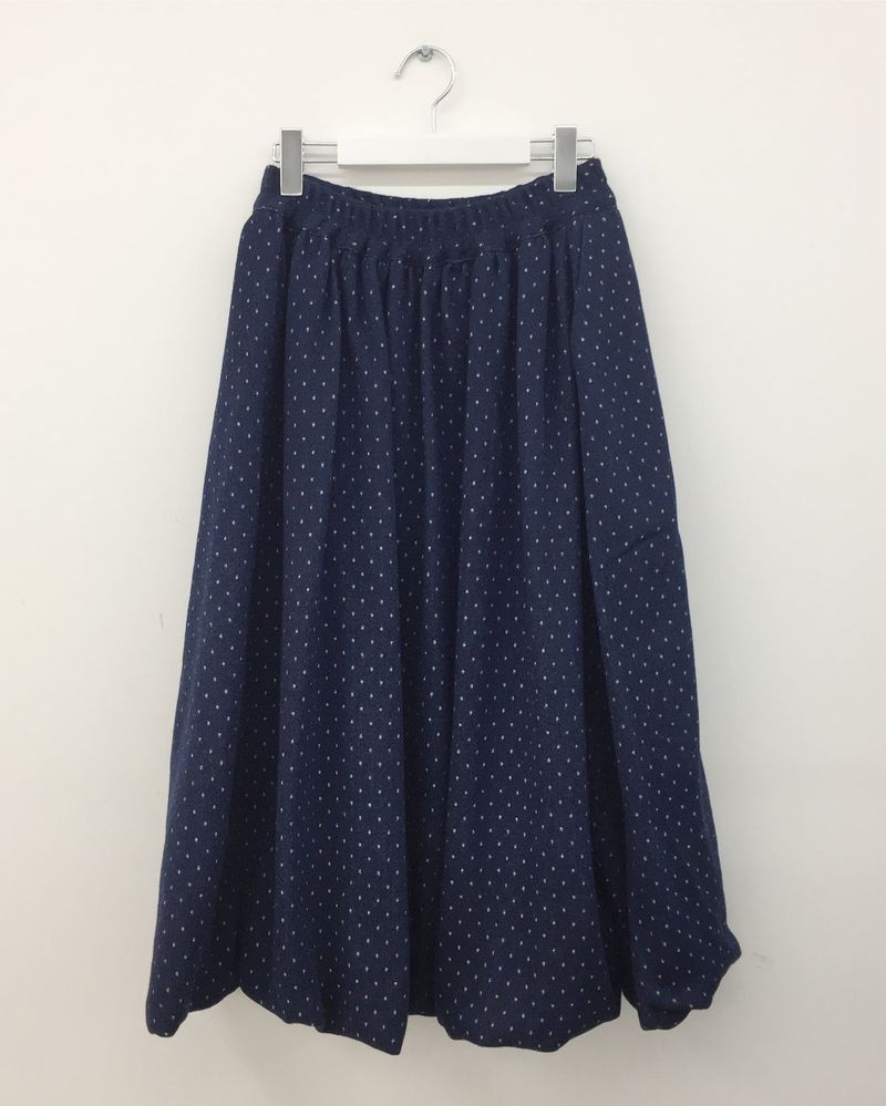 Wool Dot Balloon Skirt (2Colors)