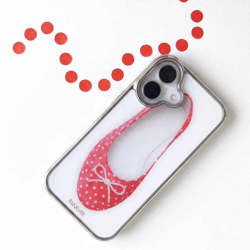 [Glass] red dot shoes case 