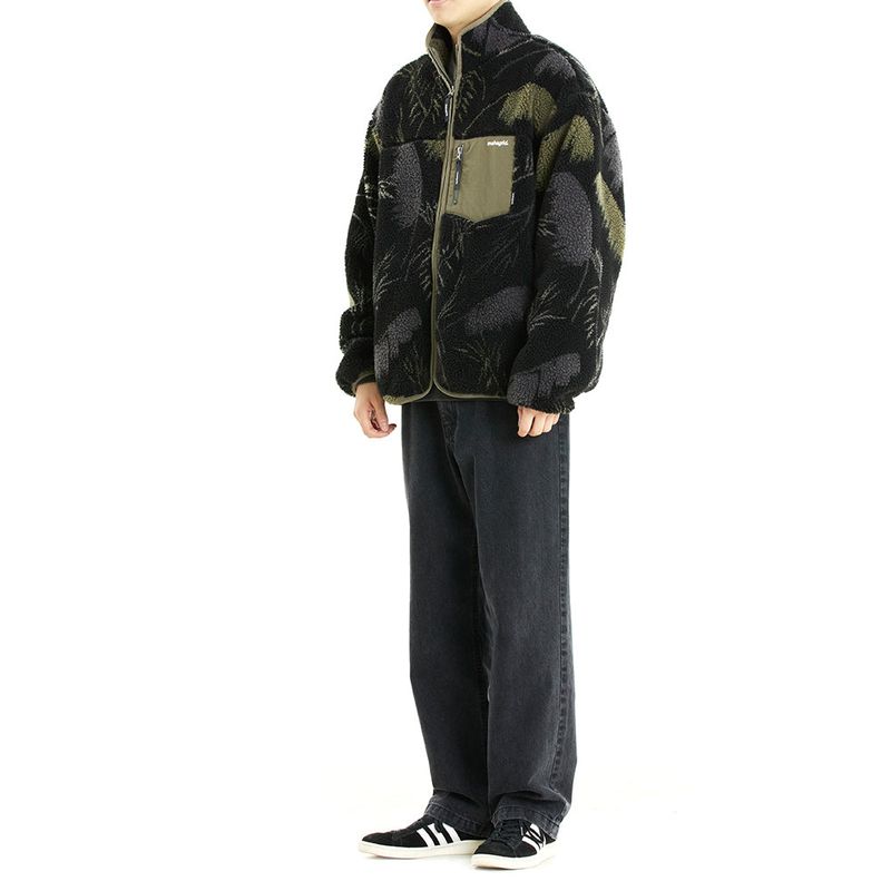 PALM LEAF FLEECE JACKET