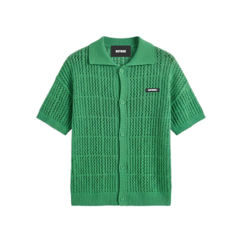 ROYNINE（ロイナイン）の「Green See-Through Short Sleeve Cardigan（Tops）」