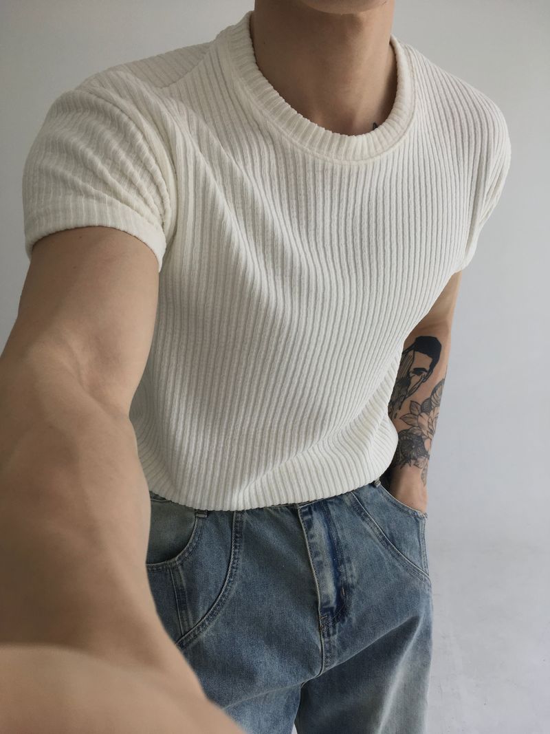 crop ned short sleeve(3colors)