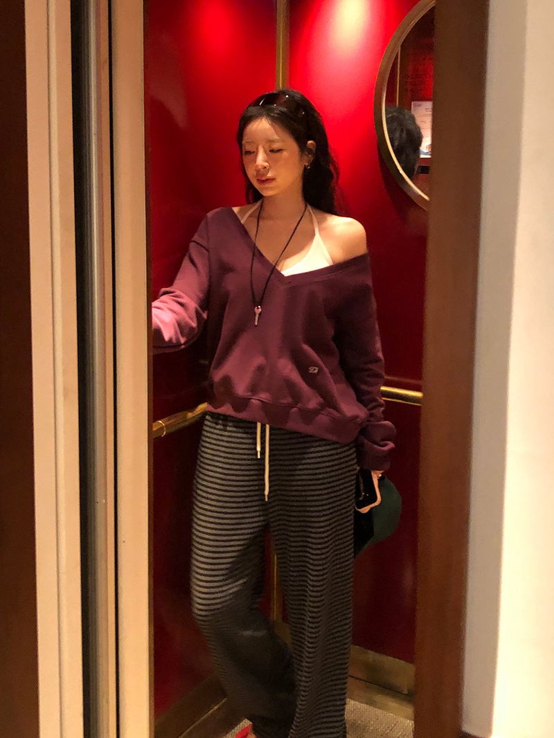 [MADE] Dayner Striped Elastic Waist Pants