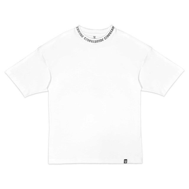 TZ RIB OVERSIZED TEE WHITE