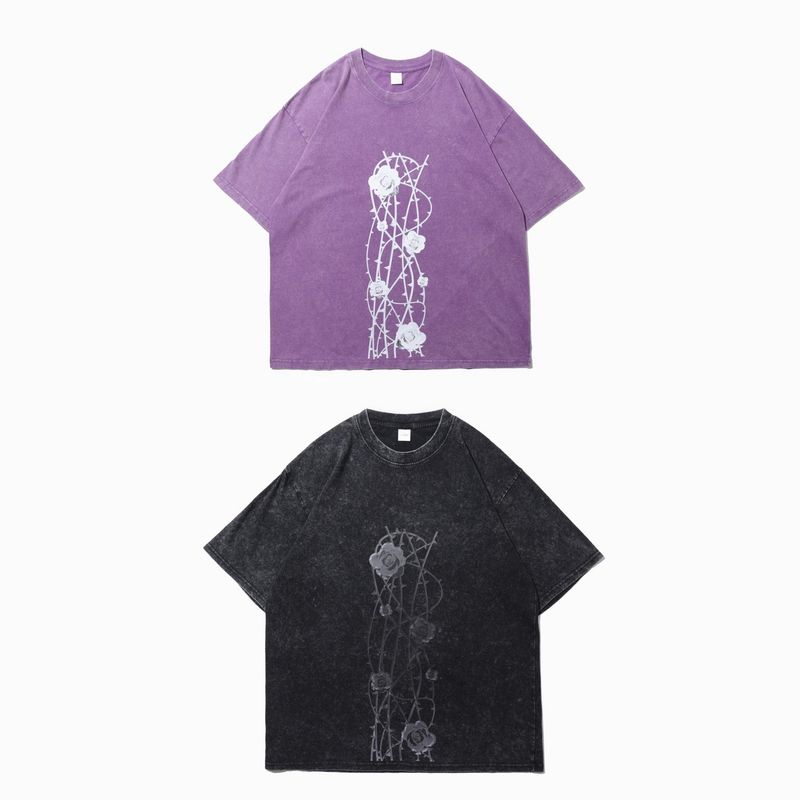 Mega treasure（メガトレジャー）の「✧ ソーンズ Black / Purple Tシャツ ✧（トップス）」