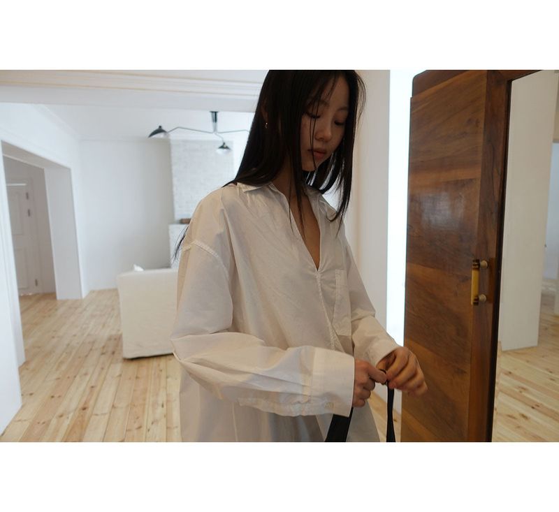 non button white shirts