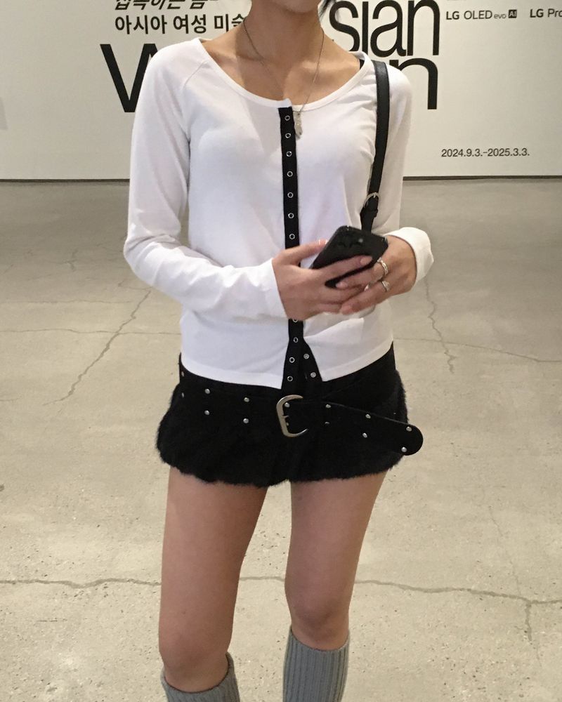 Mohair pumkin shorts