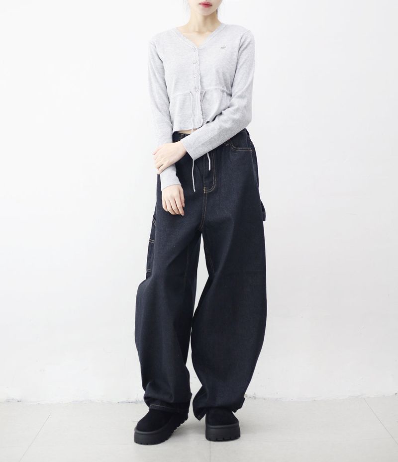 Perrin Strap V-neck Cardigan