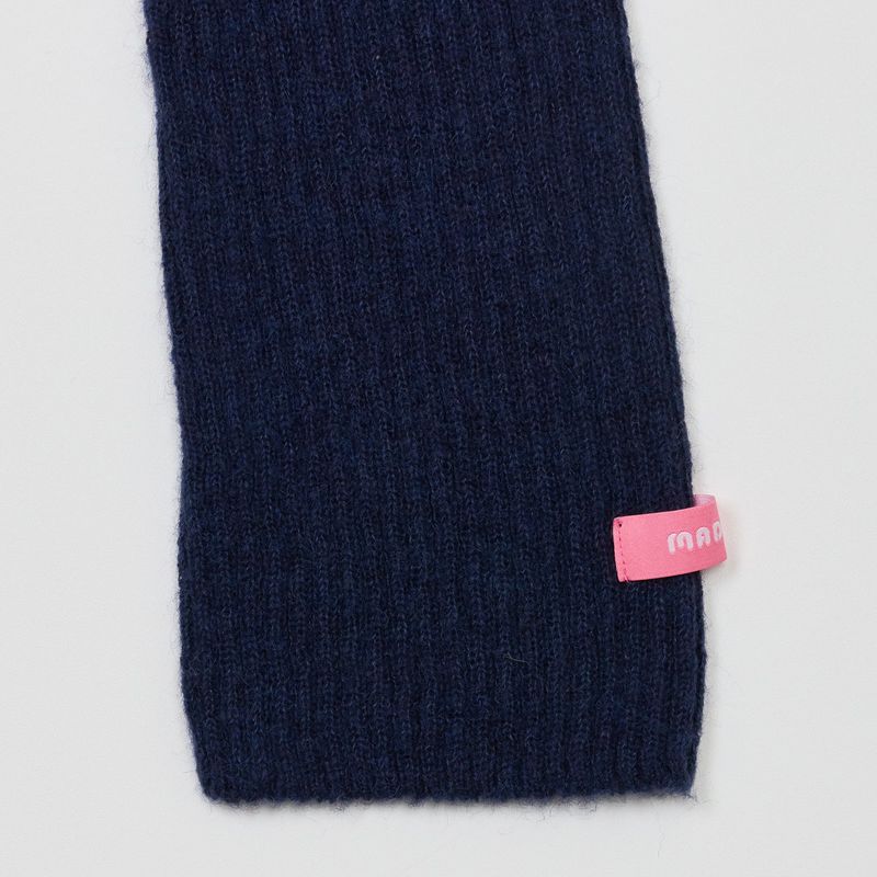 CUT-OUT OFF SHOULDER KNIT NAVY