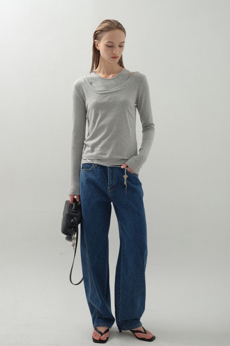 Twin Modal Layer Set_Melange Grey