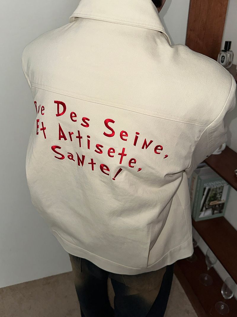 ASCLO Back Embroidery Truecker Jacket (2color)