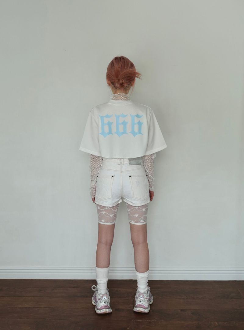 lace inner shorts - ivory