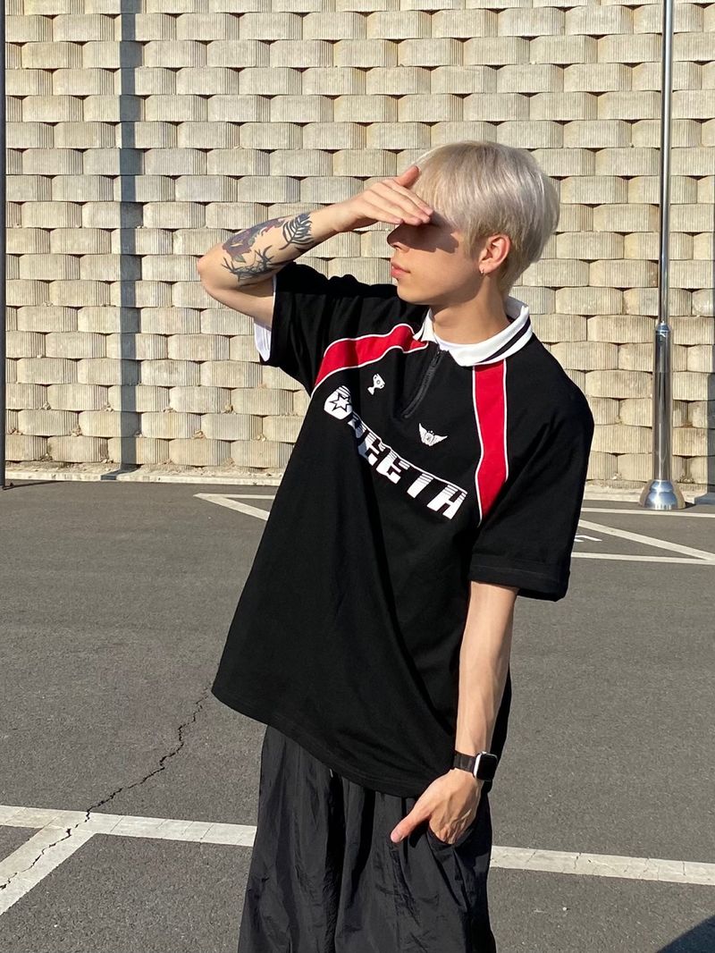 Away Piping Collar Short Sleeve Jersey 3C