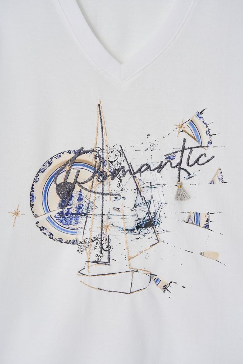 GALAXY V-NECK T-SHIRT_WHITE