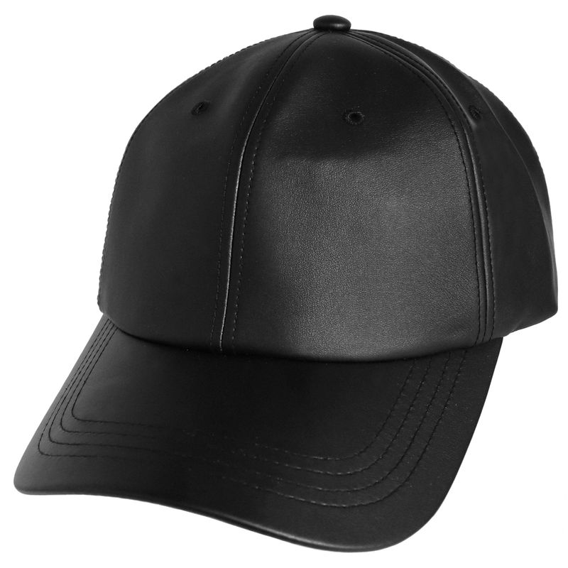 C Wear by the Genius(シーウェア バイザジーニアス)の「OVERSIZED LEATHER BALL CAP BLACK(Hats)」