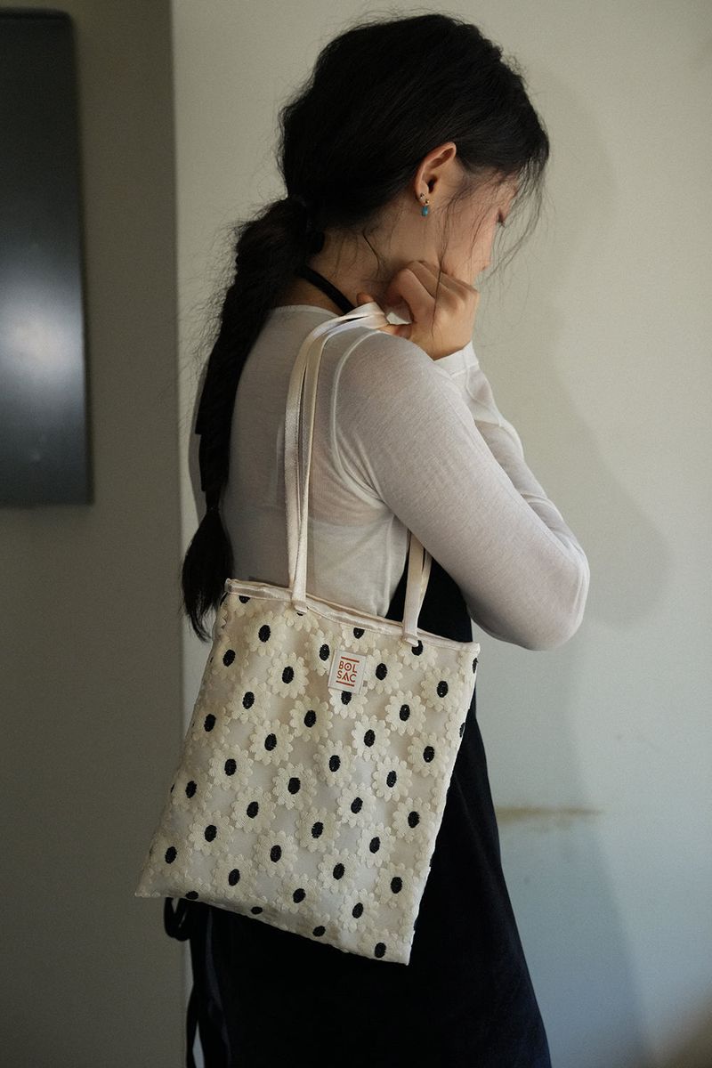 stroll bag_white flower