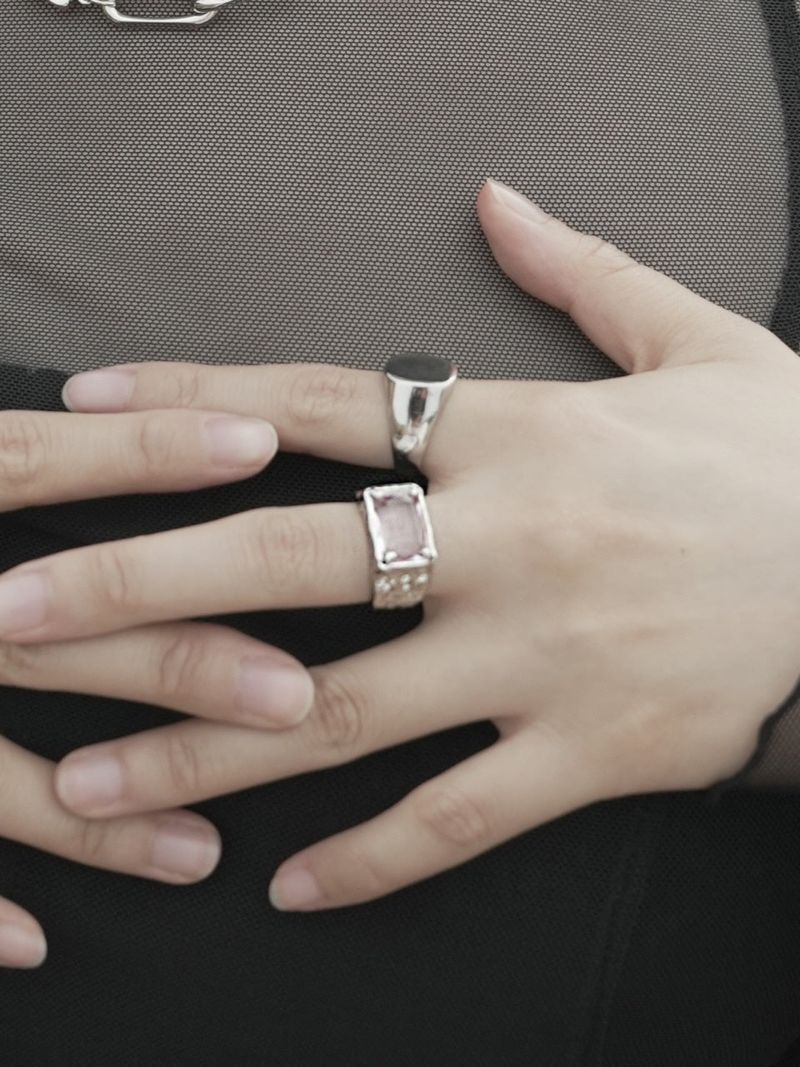 no.60 ring silver  exo kai JANG WONYOUNG | チャン・ウォニョン shinee onew  boa aiki pick