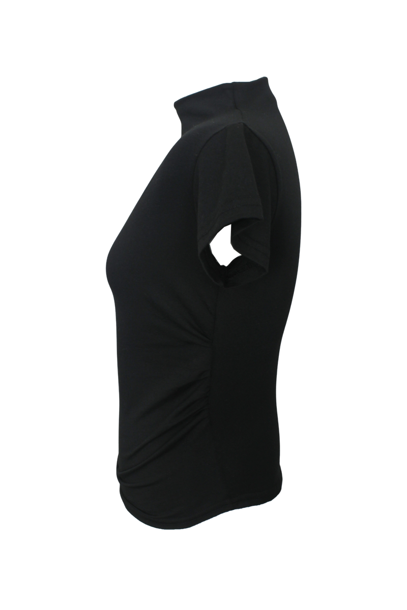 Half neck shirring T (3color)