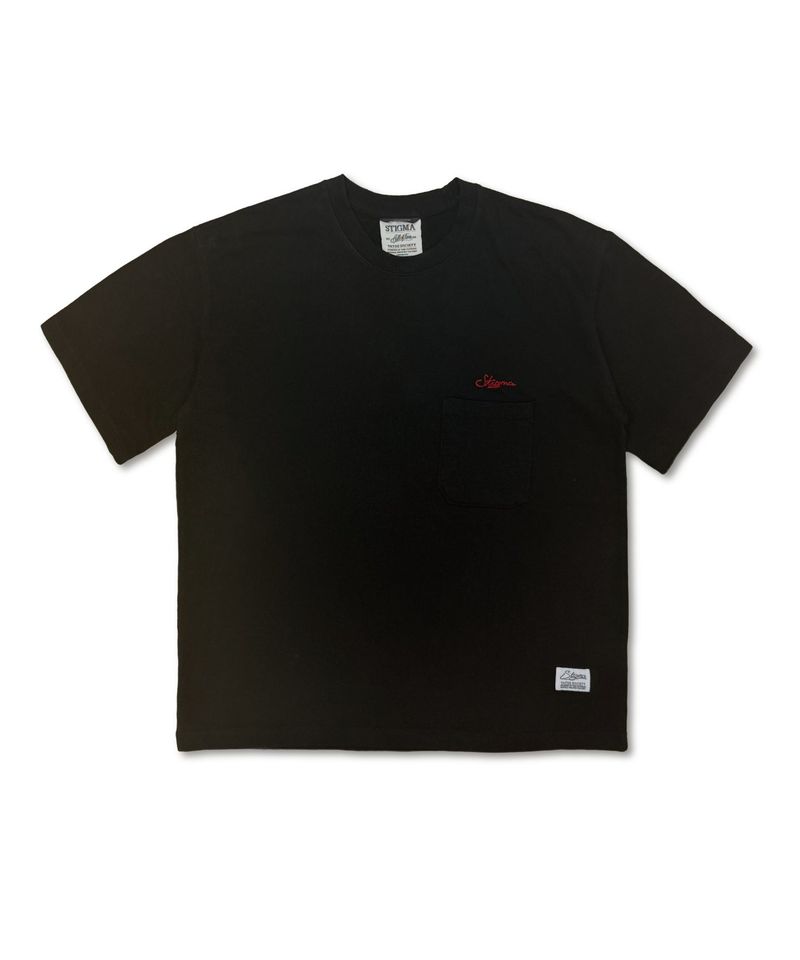 SCRT WASHED POCKET T-SHIRTS BLACK