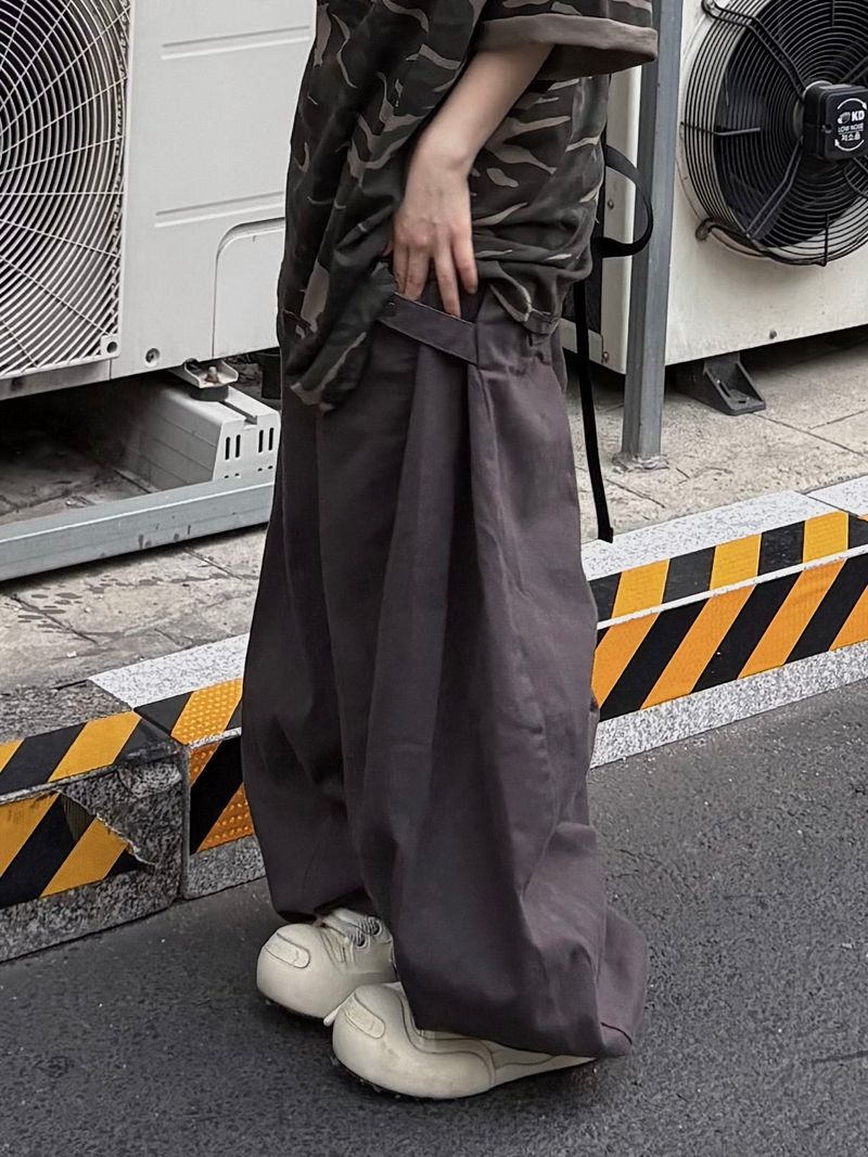 cotton snap balloon pants