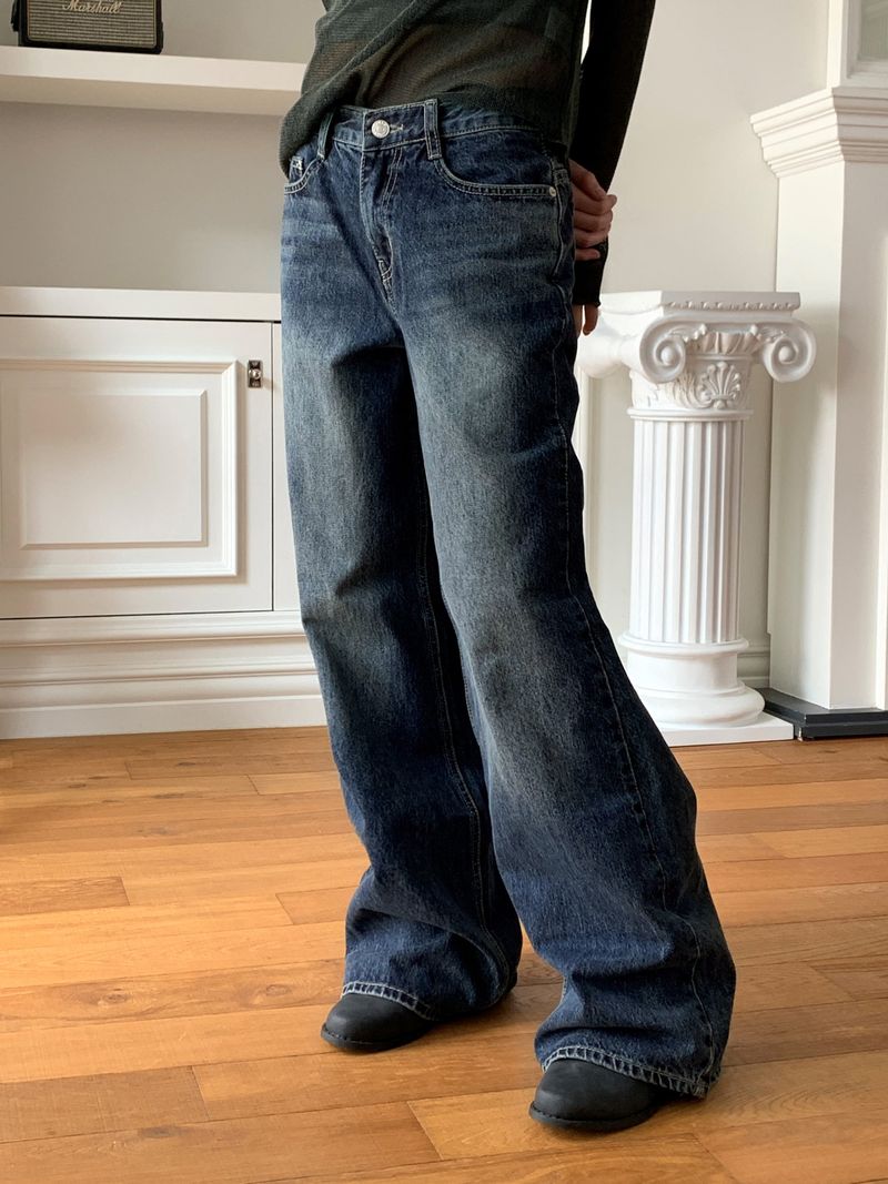 WONDER WONDER（ワンダーワンダー）の「デレーバックカットワイドデニムパンツ（パンツ）」