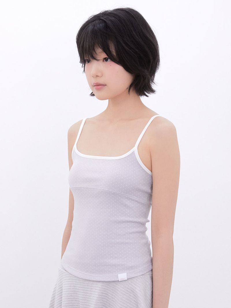 Dot Two-Tone Sleeveless (BABYBLUE)