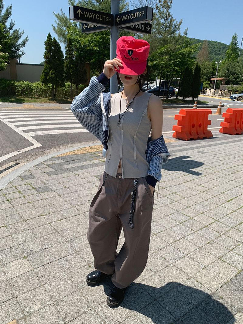 WAFFLE HOOD ZIP-UP (2C)